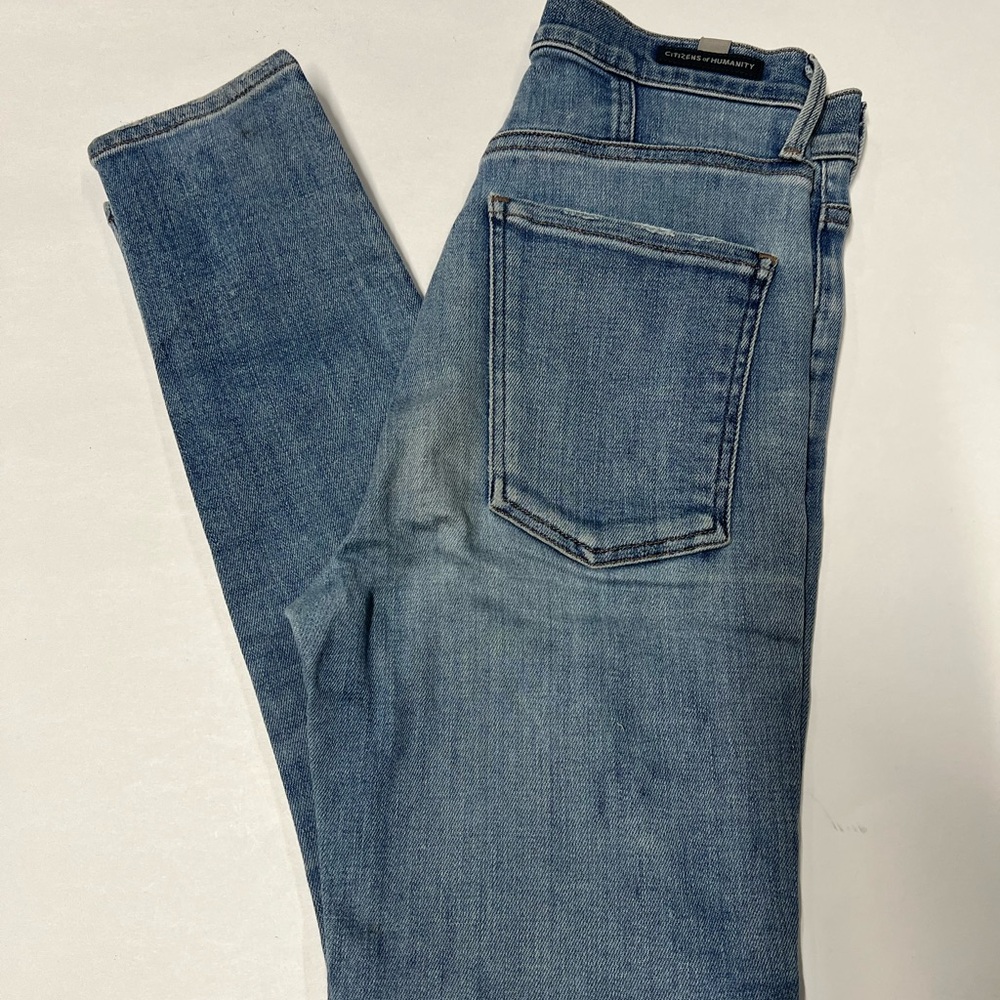 CITIZENS OF HUMANITY COH HIGH RISE ROCKET CROP SKINNY JEANS, SIZE 25